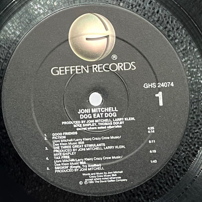 Joni Mitchell – Dog Eat Dog [GATEFOLD VINYL LP] 1985 • Geffen Records