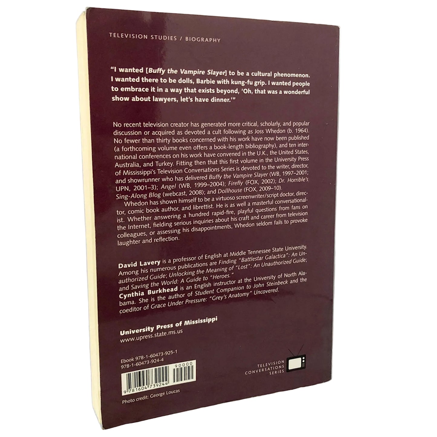Joss Whedon: Conversations edited by David Lavery [FIRST EDITION PAPERBACK] 2011