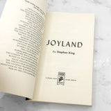Joyland by Stephen King [FIRST EDITION • FIRST PRINTING] 2013 • Hard Case Crime