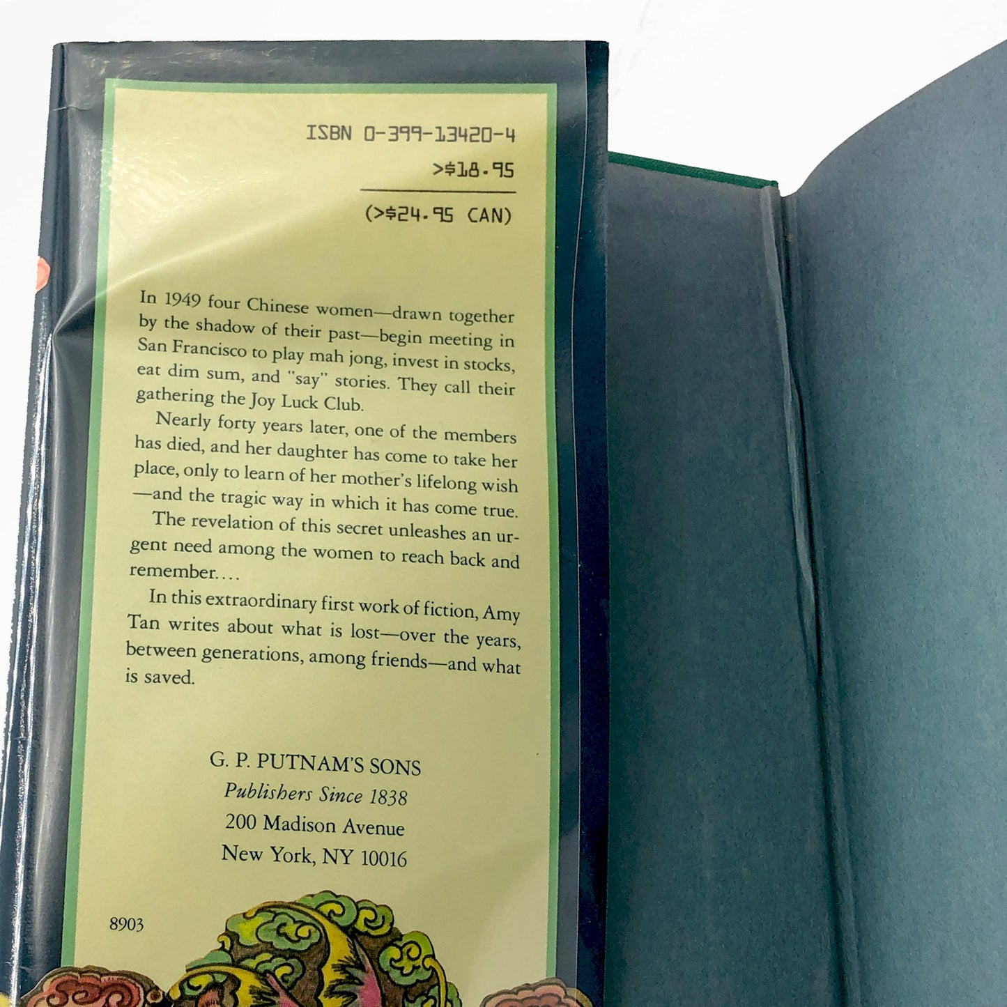 The Joy Luck Club by Amy Tan [FIRST EDITION] 1989 • G.P. Putnam's Sons