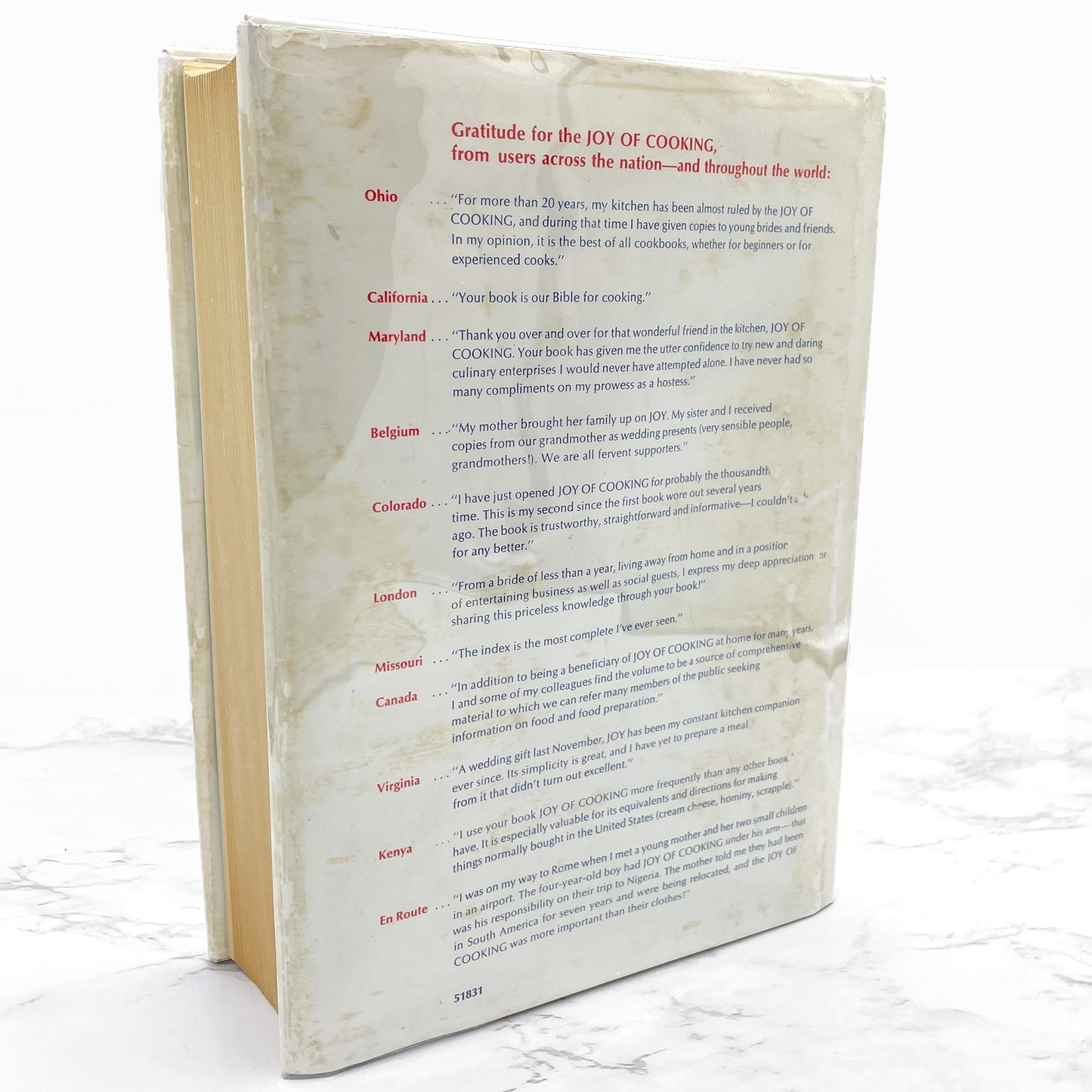 Joy of Cooking by Irma S. Rombauer [HARDCOVER RE-PRINT] 1976 • Bobs Merrill