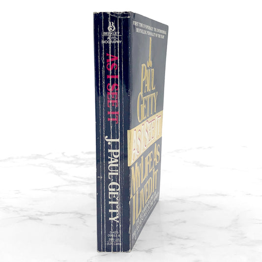 As I See It: The Autobiography of J. Paul Getty [FIRST PAPERBACK PRINTING] 1986 • Berkley