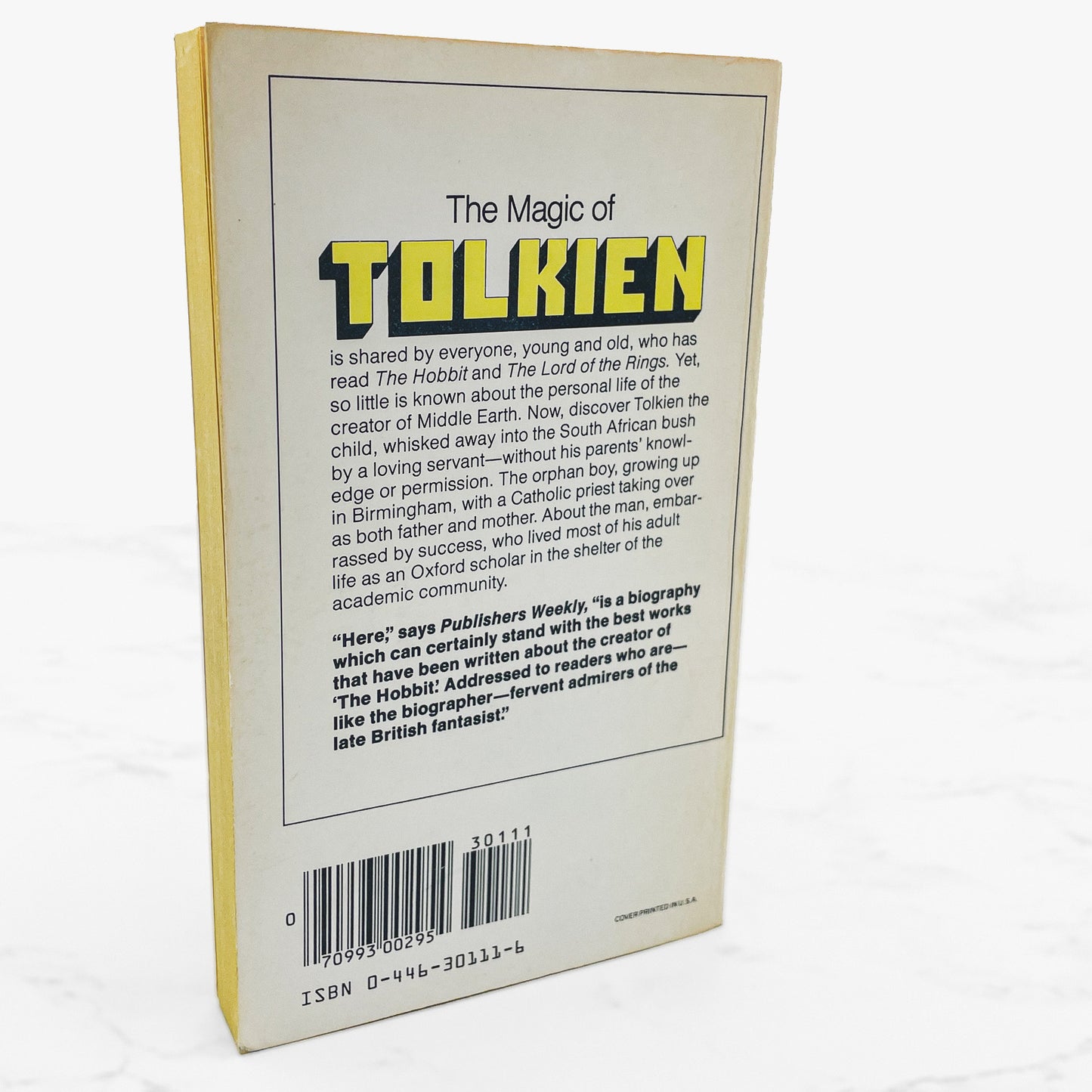 J.R.R. Tolkien: Architect of Middle Earth by Daniel Grotta-Kurska [1981 PAPERBACK] • Warner