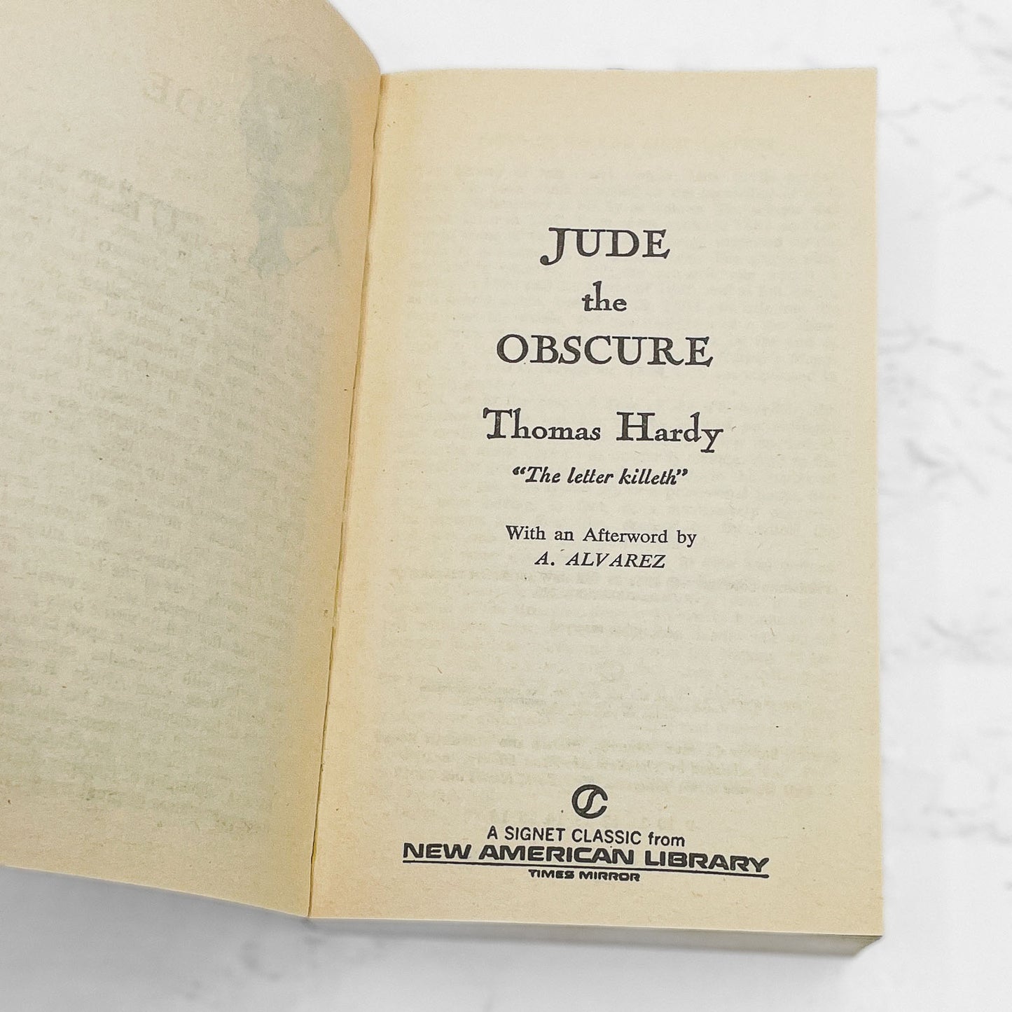 Jude the Obscure by Thomas Hardy [1961 PAPERBACK] Signet Classics