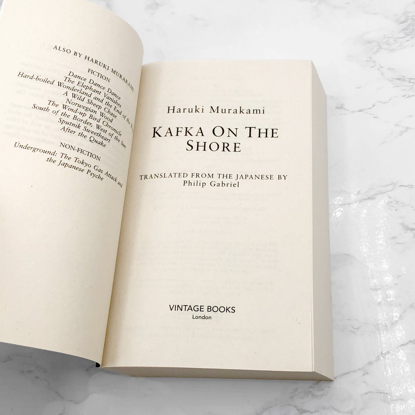 Kafka on the Shore by Haruki Murakami [FIRST U.K. PAPERBACK EDITION] 2005 • Vintage