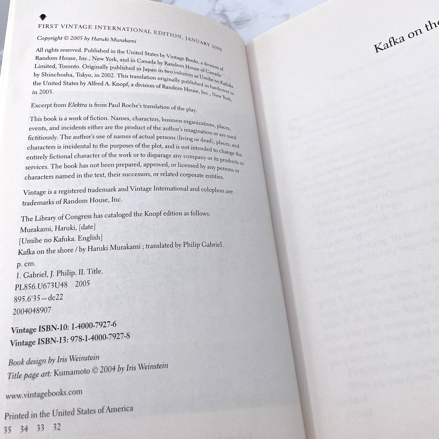 Kafka on the Shore by Haruki Murakami [TRADE PAPERBACK] 2015 • Vintage International