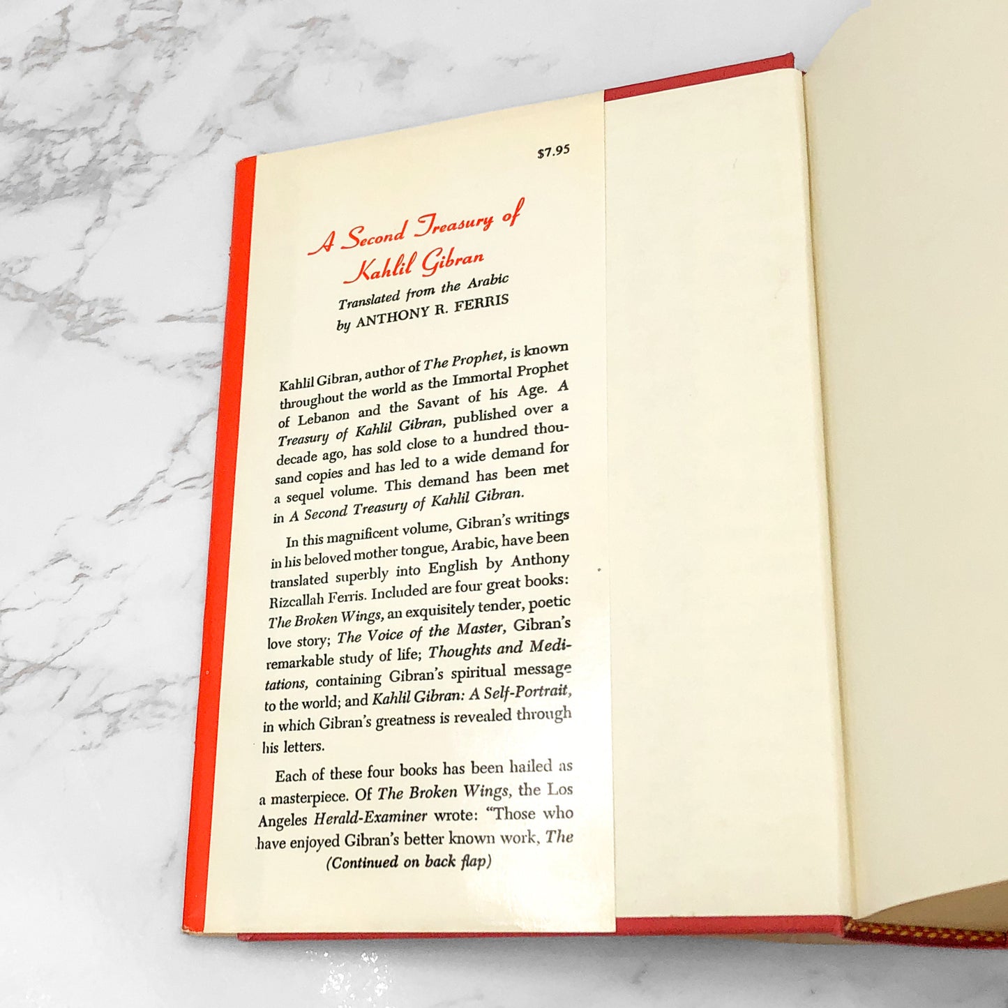 A Second Treasury of Kahlil Gibran [HARDCOVER OMNIBUS] 1978 • Castle Books