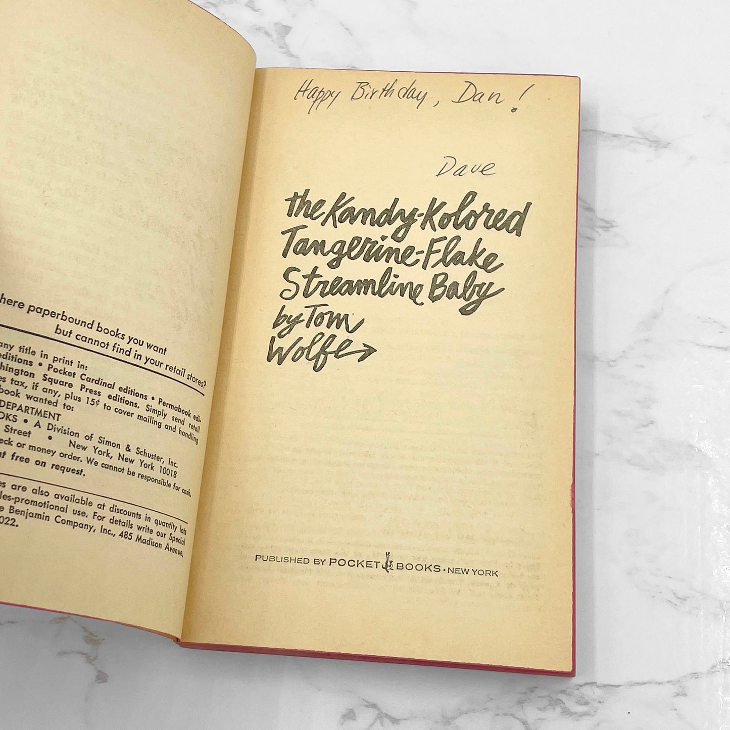 The Kandy-Kolored Tangerine-Flake Streamline Baby by Tom Wolfe [1970 PAPERBACK] • Pocket