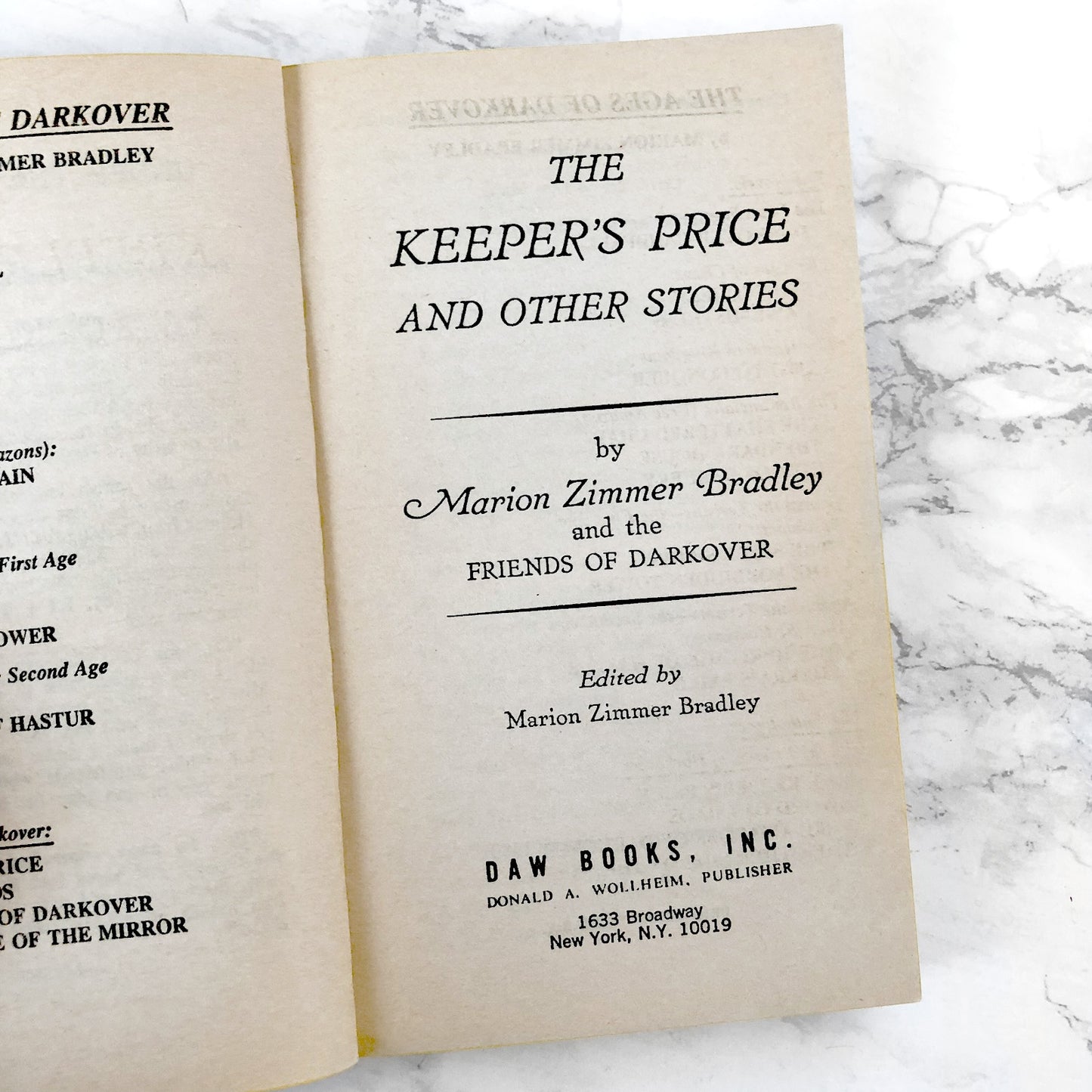 The Keepers Price & Other Stories by Marion Zimmer Bradley & Friends [1980 PAPERBACK] • DAW