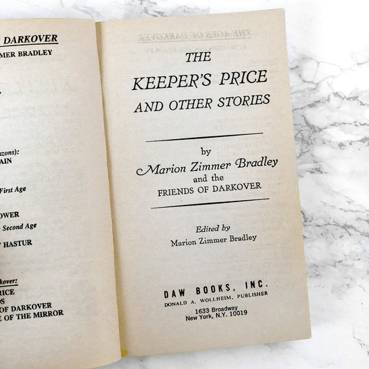 The Keepers Price & Other Stories by Marion Zimmer Bradley & Friends [1980 PAPERBACK] • DAW