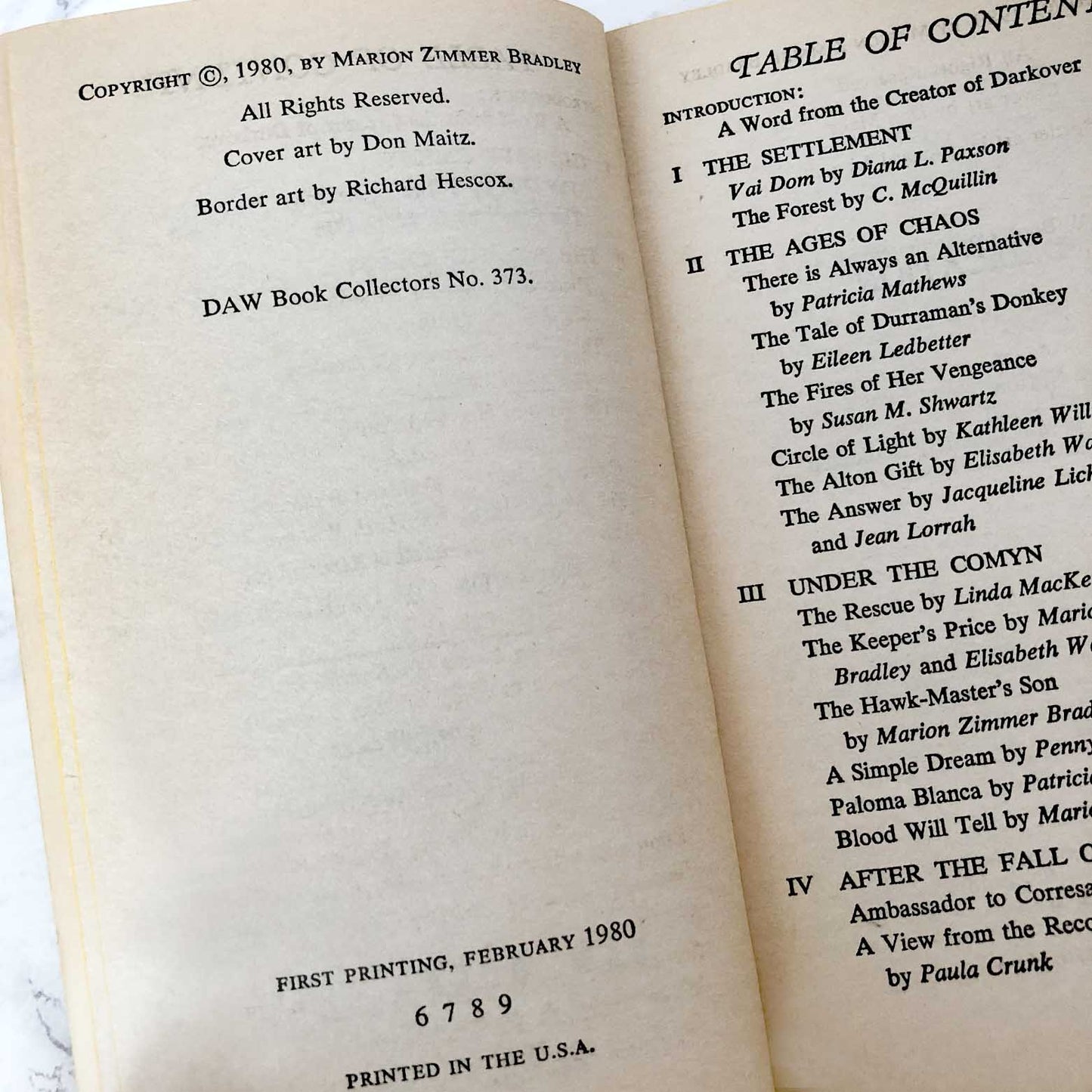 The Keepers Price & Other Stories by Marion Zimmer Bradley & Friends [1980 PAPERBACK] • DAW