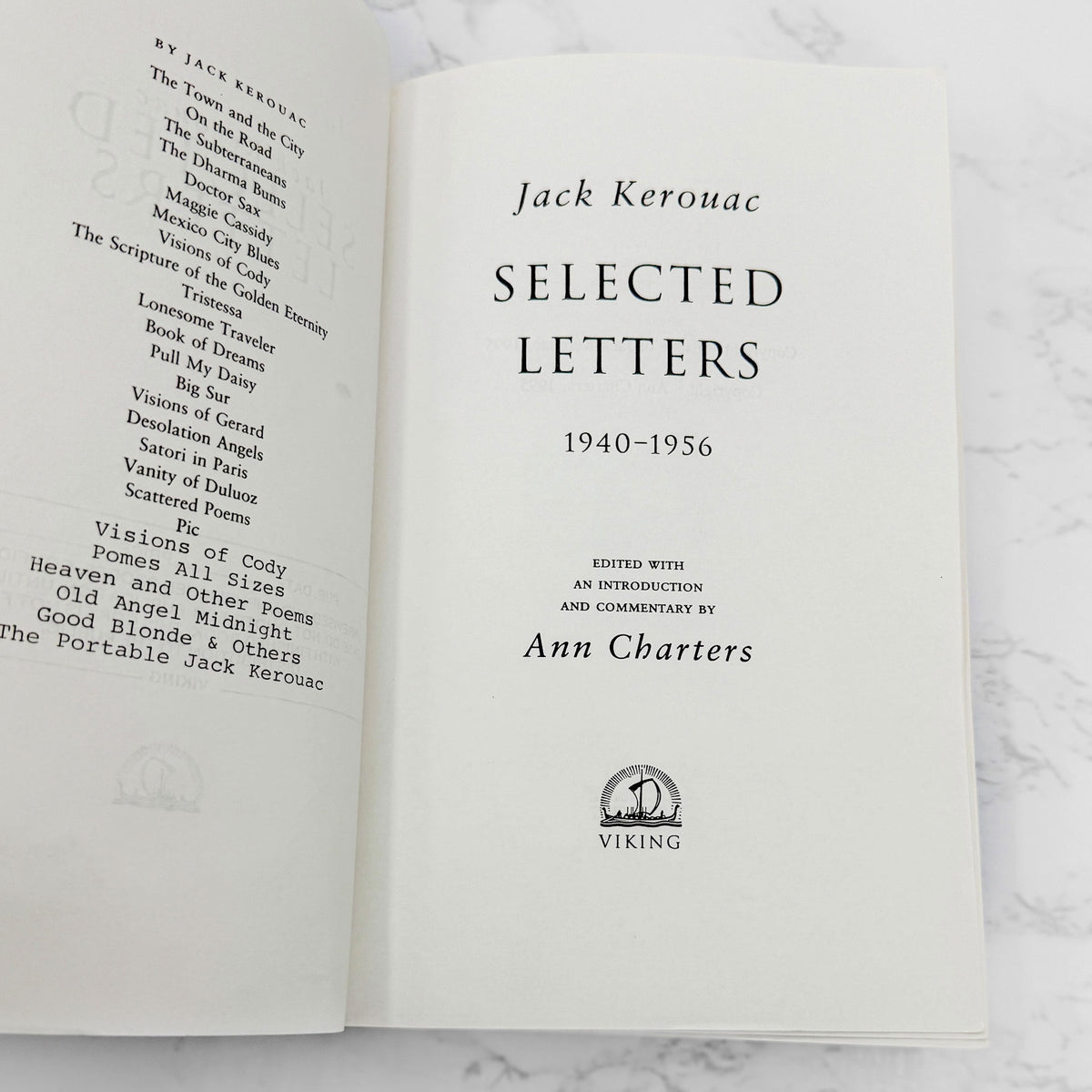 Selected Letters of Jack Kerouac (1940-1956) edited by Ann Charters [ADVANCE UNCORRECTED PROOF] 1995 • Viking