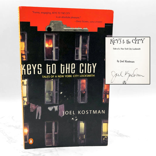 Keys to the City: Tales of a New York City Locksmith by Joel Kostman SIGNED! [FIRST PAPERBACK PRINTING] 1999