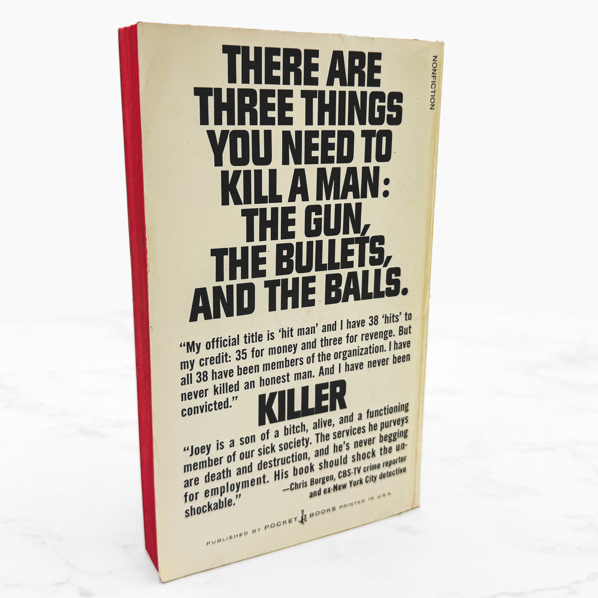Killer: The Autobiography of a Mafia Hit Man by Joey w. Dave Fisher [FIRST PAPERBACK PRINTING] 1974 • Pocket
