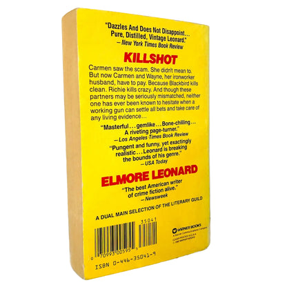 Killshot by Elmore Leonard [FIRST PAPERBACK EDITION] 1990 • Warner Books