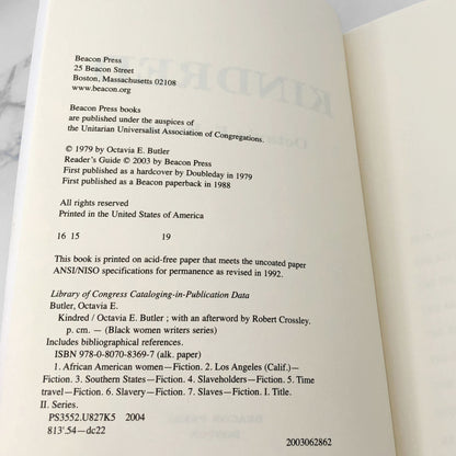 Kindred by Octavia E. Butler [TRADE PAPERBACK RE-ISSUE] 2003 • Beacon