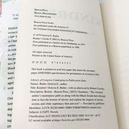 Kindred by Octavia E. Butler [HARDCOVER RE-ISSUE] • Beacon Press