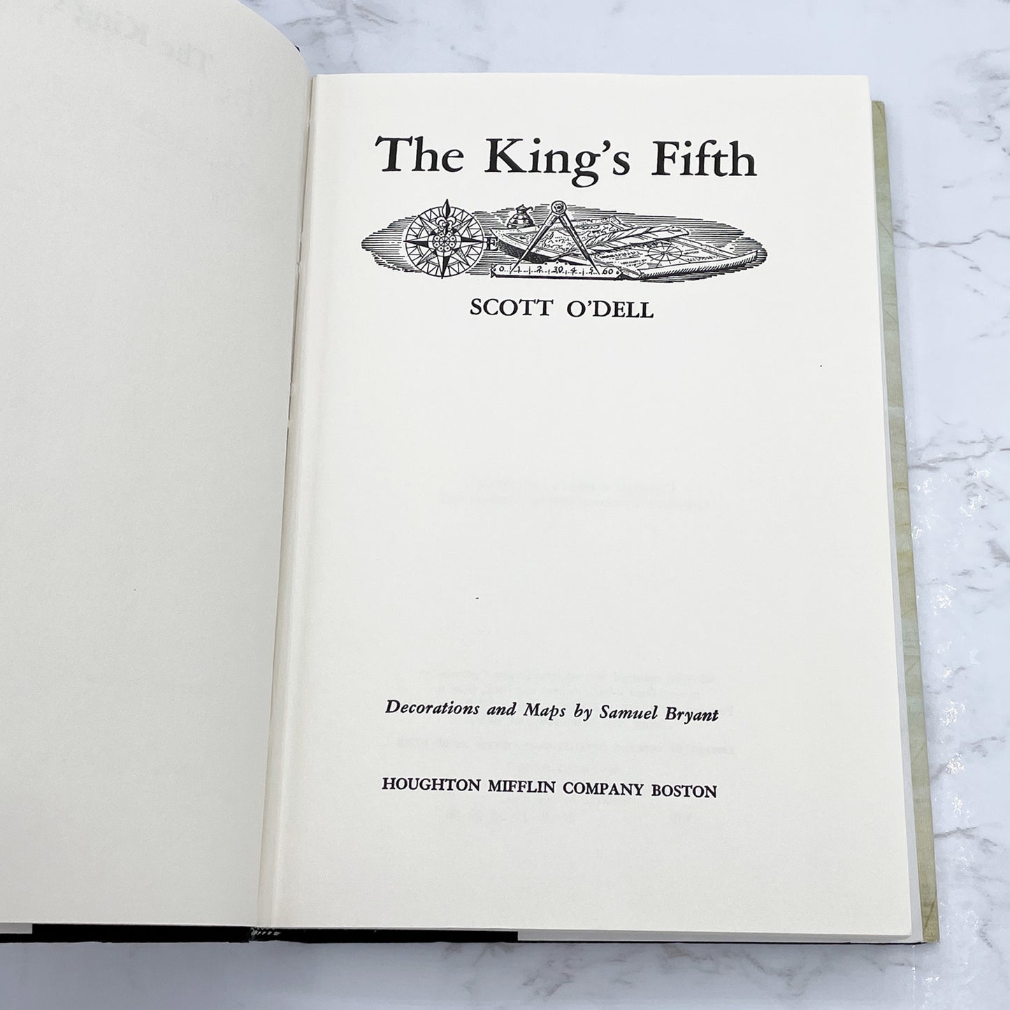 The King's Fifth by Scott O'Dell [FIRST EDITION] • 25th Printing / 1994 • Houghton Mifflin