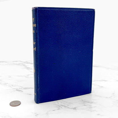 King Solomon's Mines by H. Rider Haggard [U.K. POCKET HARDCOVER] 1956 • Thomas Nelson & Sons • Leather-Bound