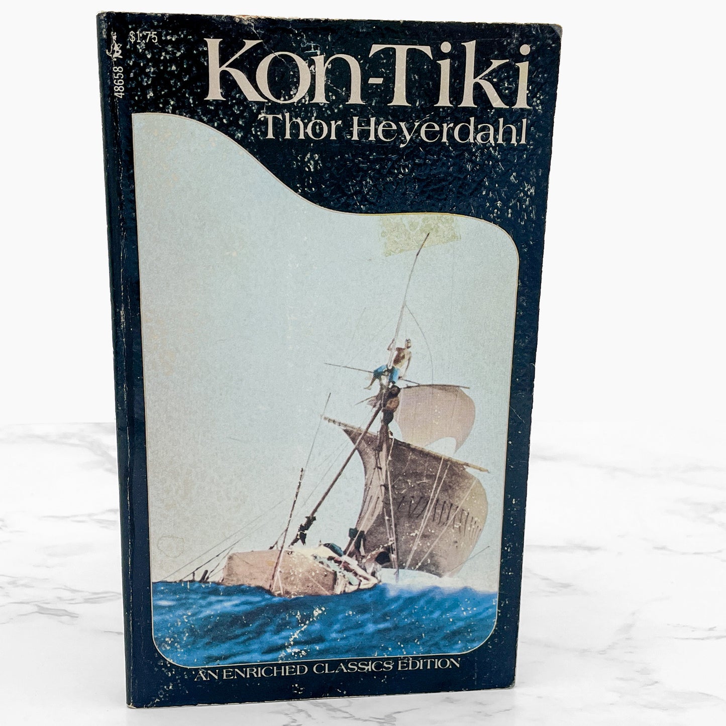 Kon-Tiki by Thor Heyerdahl [1975 PAPERBACK] • Washington Square Press