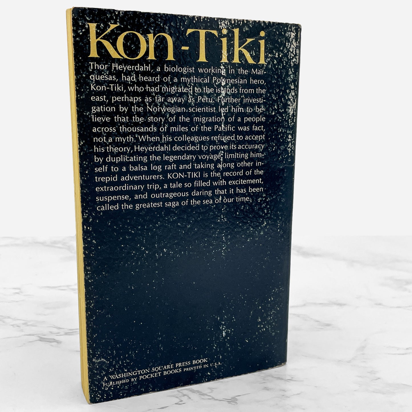 Kon-Tiki by Thor Heyerdahl [1975 PAPERBACK] • Washington Square Press