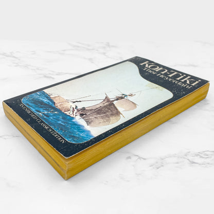 Kon-Tiki by Thor Heyerdahl [1975 PAPERBACK] • Washington Square Press