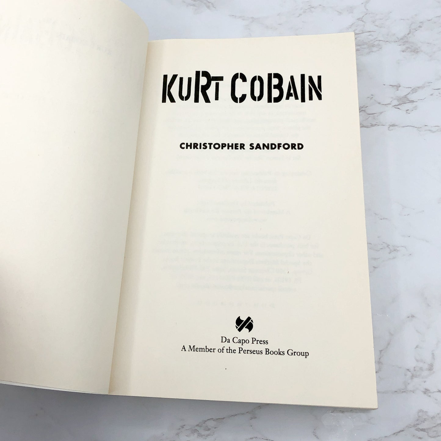 Kurt Cobain by Christopher Sandford [REVISED EDITION PAPERBACK] 2004 • Da Capo Press