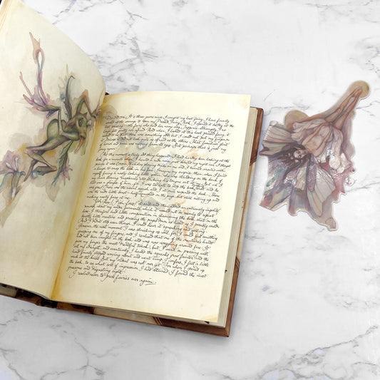 Lady Cottington's Pressed Fairy Book by Terry Jones & Brian Froud [HARDCOVER RE-ISSUE] 2001 • B&N • w/ Fairy Bookmark!