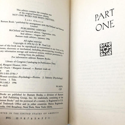 Lady Oracle by Margaret Atwood [TRADE PAPERBACK] 1996
