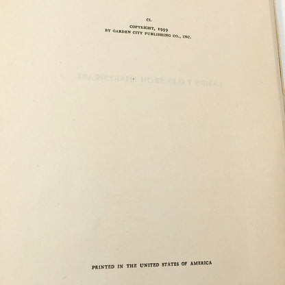 Lamb's Tales from Shakespeare by Charles Lamb [ANTIQUE ILLUSTRATED HARDCOVER] 1939 • Garden City Pub.