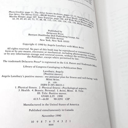 Angela Lansbury's Positive Moves: My Personal Plan for Fitness + Well-Being [FIRST EDITION] 1990 • Delacorte