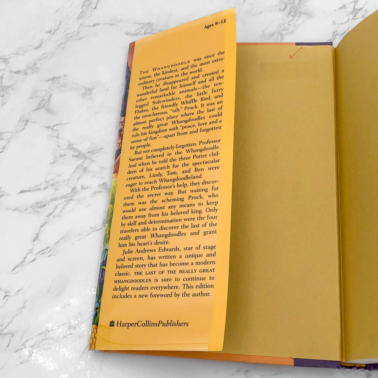 The Last of the Really Great Whangdoodles by Julie Andrews -Edwards [25th ANNIVERSARY EDITION] 1999 • HarperCollins