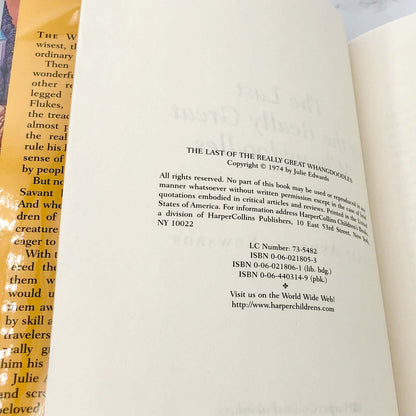 The Last of the Really Great Whangdoodles by Julie Andrews -Edwards [25th ANNIVERSARY EDITION] 1999 • HarperCollins
