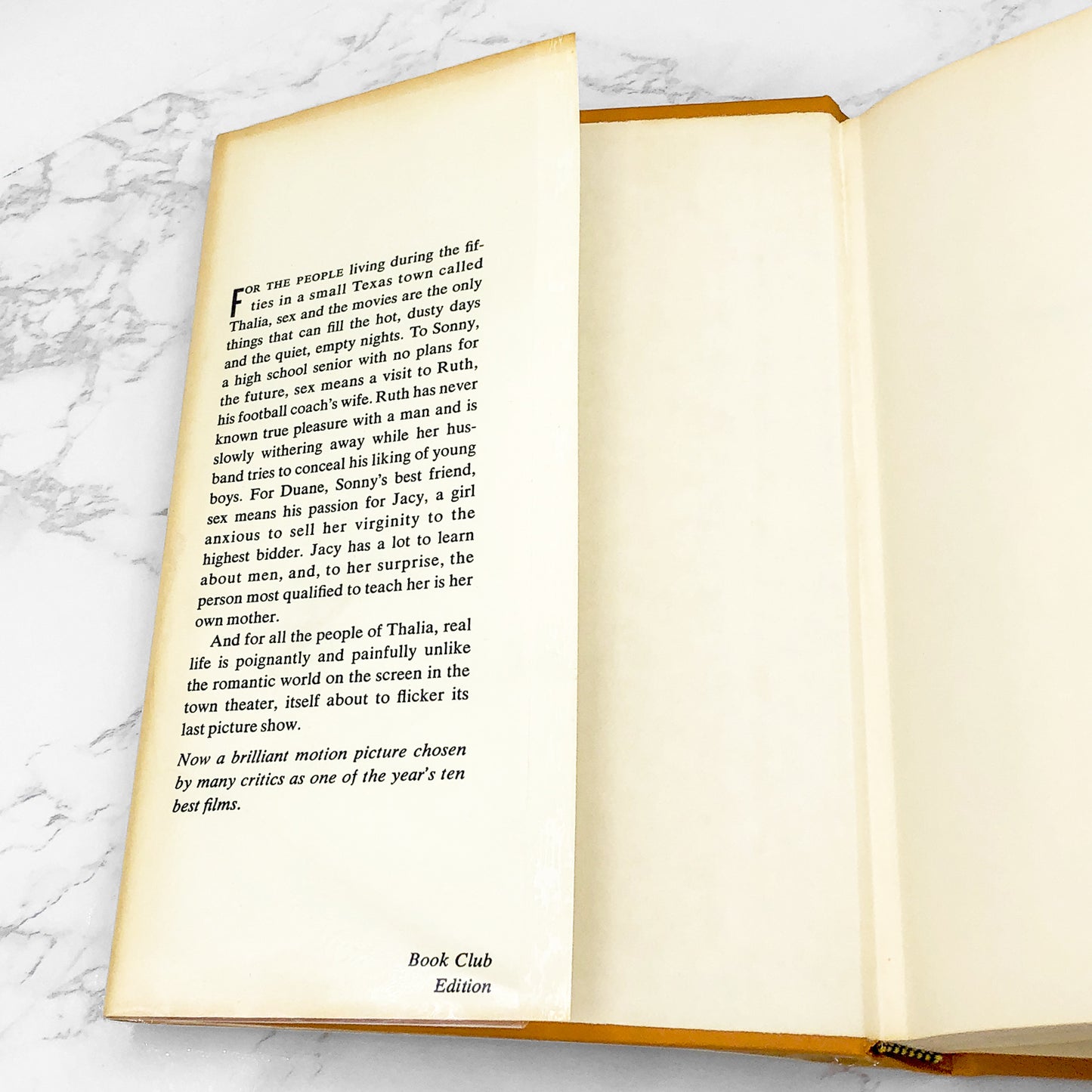 The Last Picture Show by Larry McMurtry [1966 HARDCOVER] BCE • The Dial Press