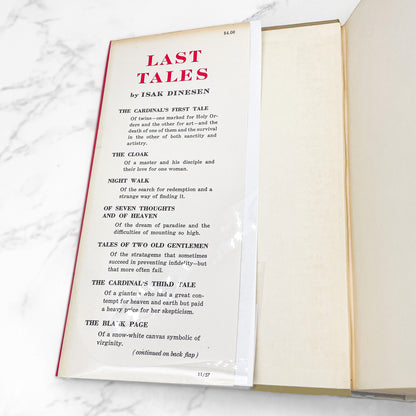 Last Tales by Isak Dinesen [FIRST EDITION • FIRST PRINTING] 1957 • Random House