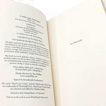 Later by Stephen King [FIRST EDITION • FIRST PRINTING] 2021 • Hard Case Crime