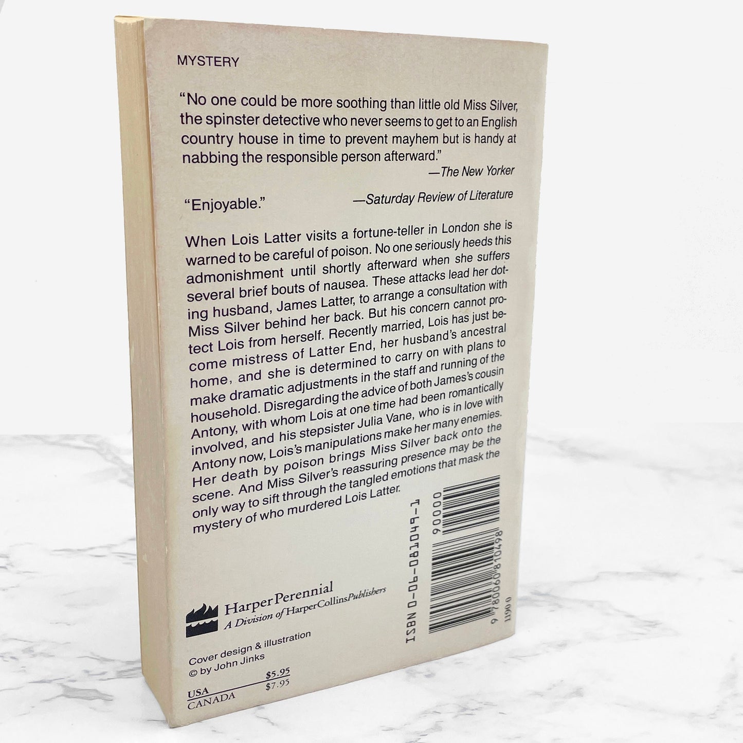 Latter End by Patricia Wentworth [1990 PAPERBACK] • Harper Perennial • Miss Silver #11