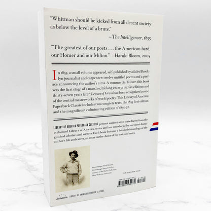 Leaves of Grass: The Complete 1855 & 1891-92 Editions by Walt Whitman [TRADE PAPERBACK] 2011 • Library of America