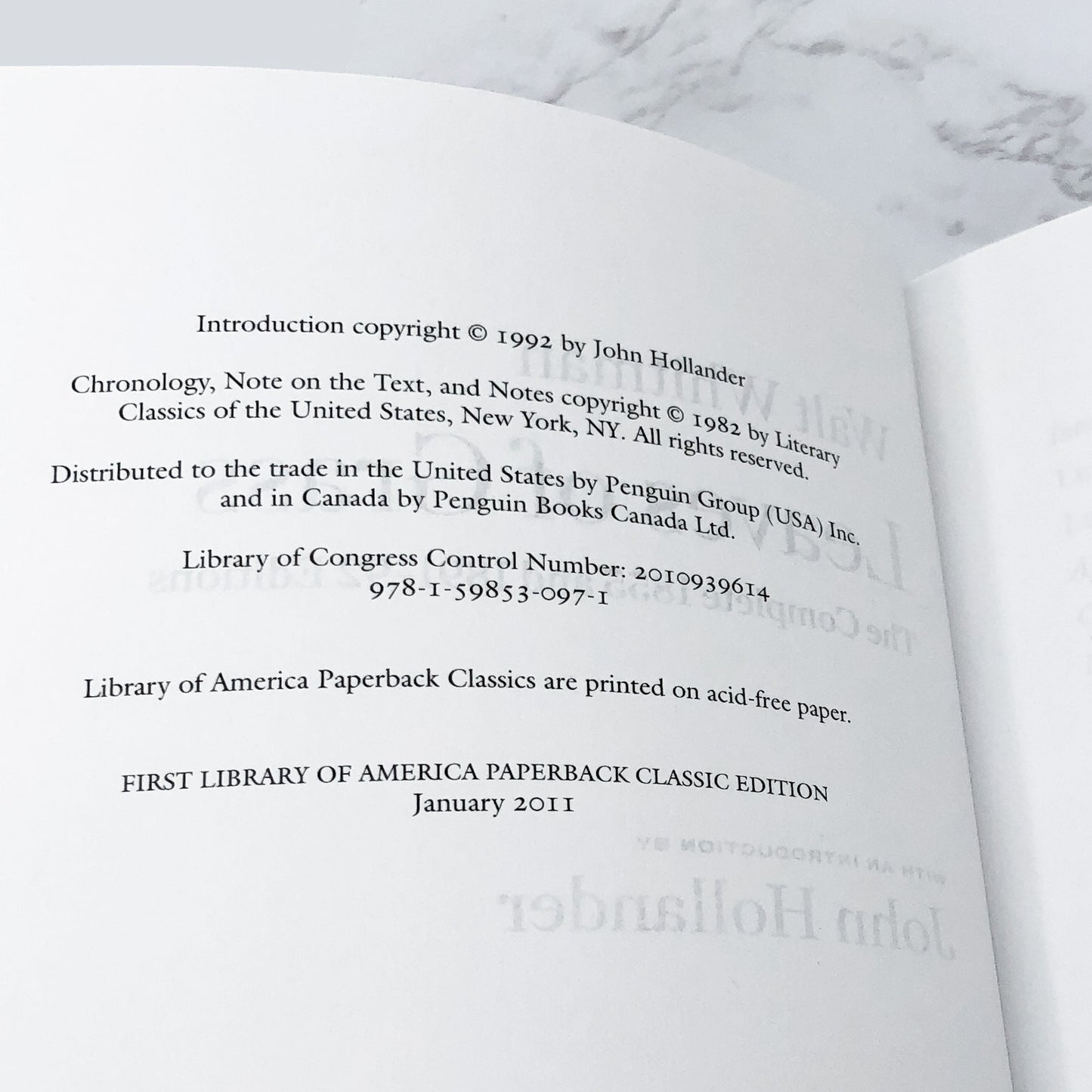 Leaves of Grass: The Complete 1855 & 1891-92 Editions by Walt Whitman [TRADE PAPERBACK] 2011 • Library of America
