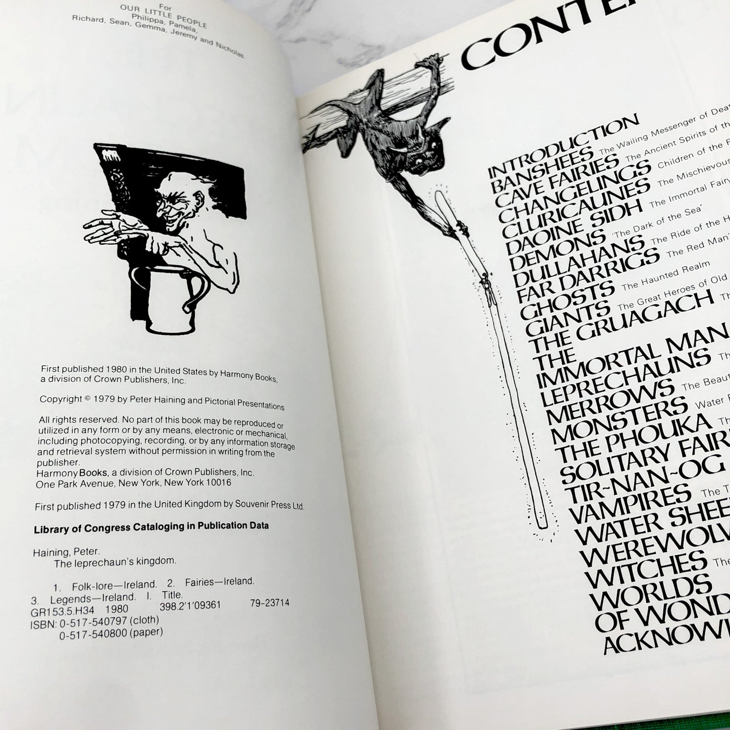 The Leprechaun's Kingdom: The Irish World of Banshees, Fairies, Demons, Giants, Monsters, Mermaids, Phoukas, Vampires, Werewolves, Witches, & Many Others by Peter Haining [U.S. FIRST EDITION] 1980