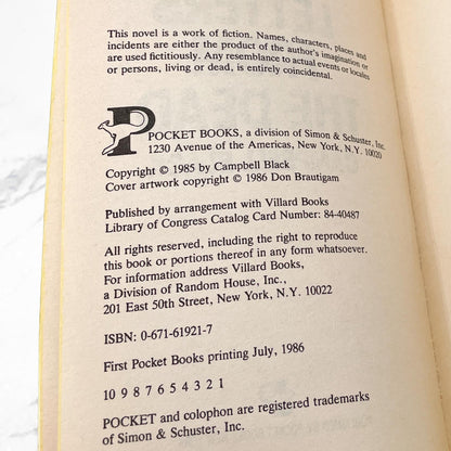 Letters from the Dead by Campbell Black [FIRST PAPERBACK PRINTING] 1986 • Pocket Horror