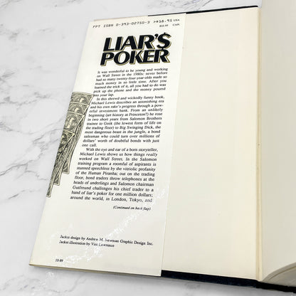 Liar's Poker by Michael Lewis [FIRST EDITION] 1989 • W.W. Norton & Company