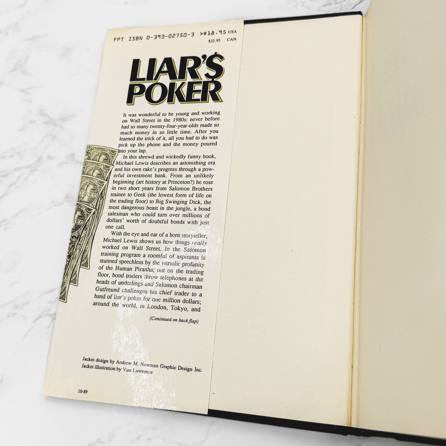 Liar's Poker by Michael Lewis [FIRST EDITION] 1989 • W.W. Norton & Company