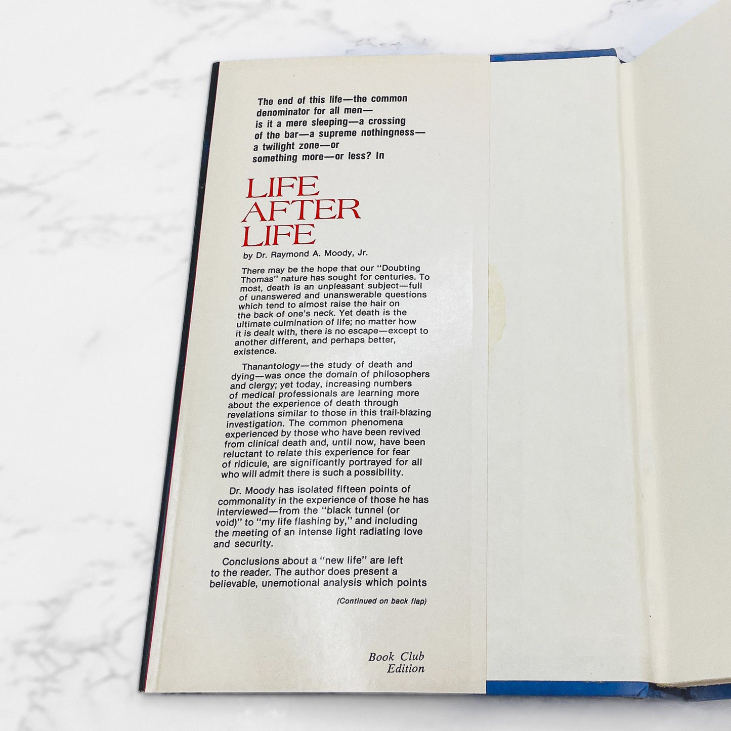 Life After Life by Raymond A. Moody Jr. [FIRST BOOK CLUB EDITION] 1975 • Stackpole