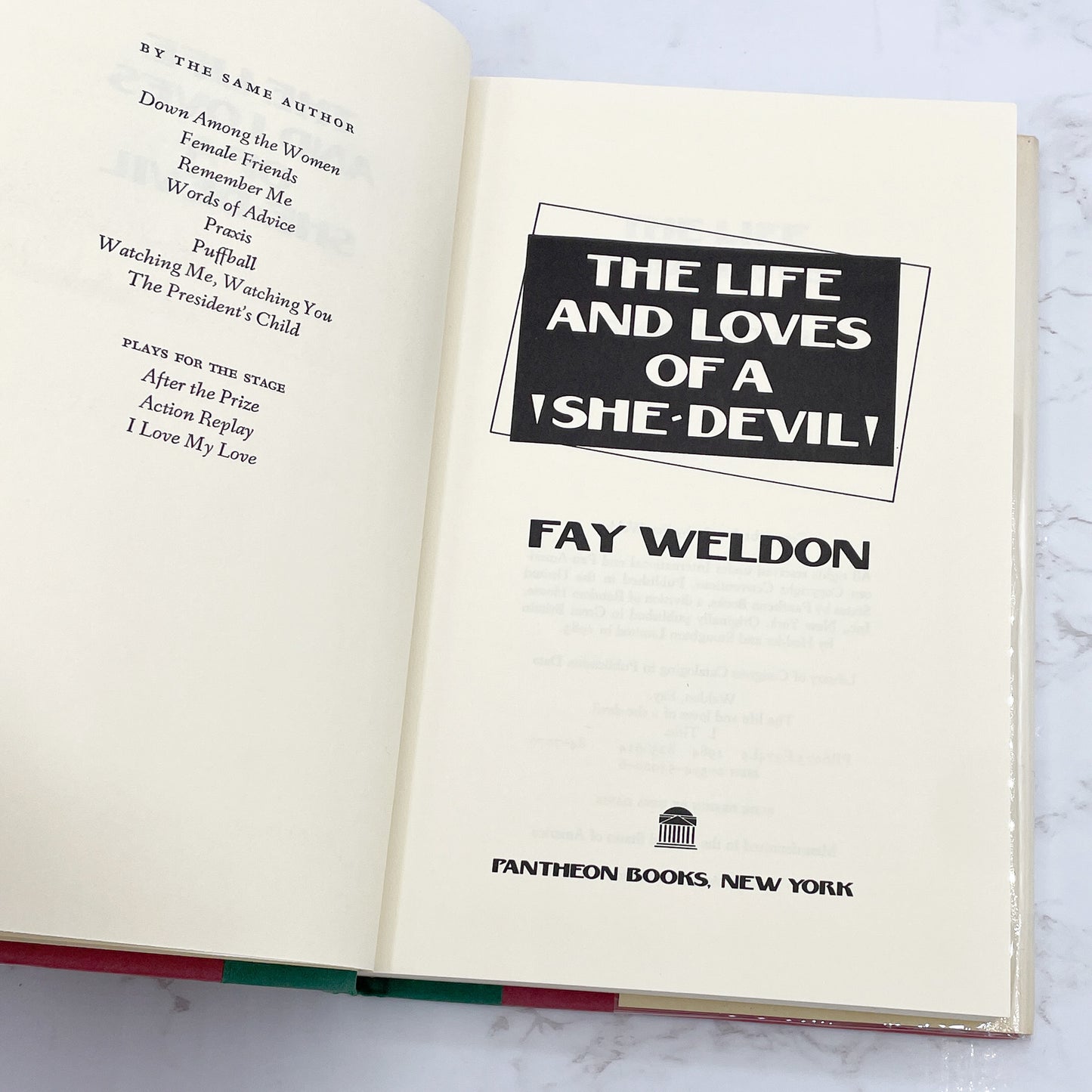 The Life and Loves of a She Devil  Fay Weldon [FIRST EDITION • FIRST PRINTING] 1984 • Pantheon