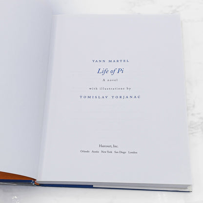 Life of Pi by Yann Martel & Tomislav Torjanac [DELUXE ILLUSTRATED EDITION] 2007 • Harcourt