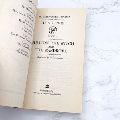 The Lion, The Witch & The Wardrobe by C.S. Lewis [1994 PAPERBACK] • Harper Trophy • Chronicles of Narnia