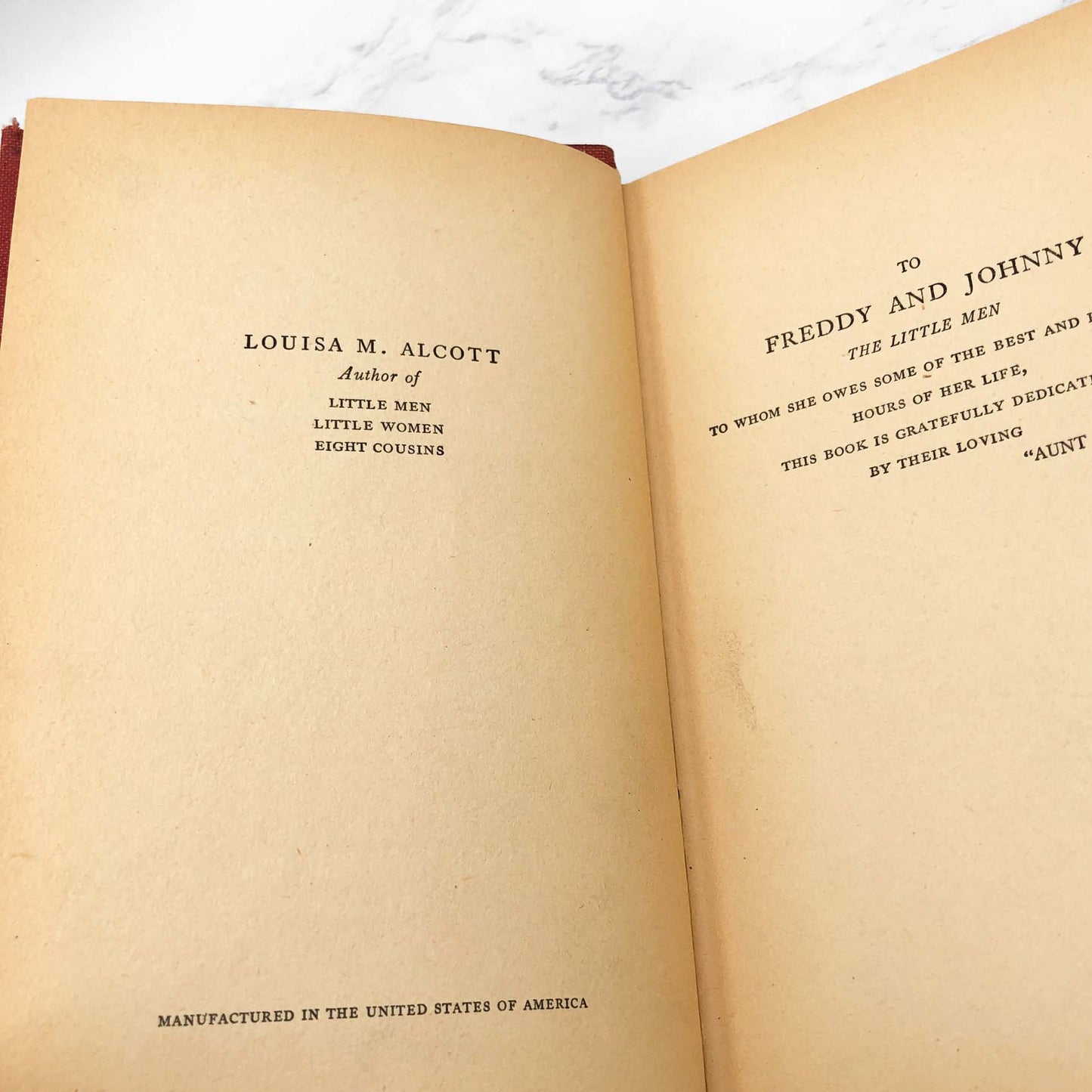 Little Men by Louisa May Alcott [ANTIQUE HARDCOVER] 1931 • Goldsmith Publishing