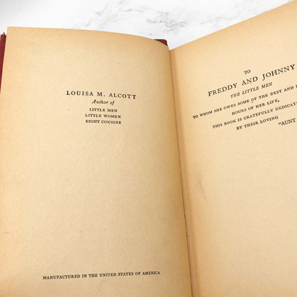 Little Men by Louisa May Alcott [ANTIQUE HARDCOVER] 1931 • Goldsmith Publishing