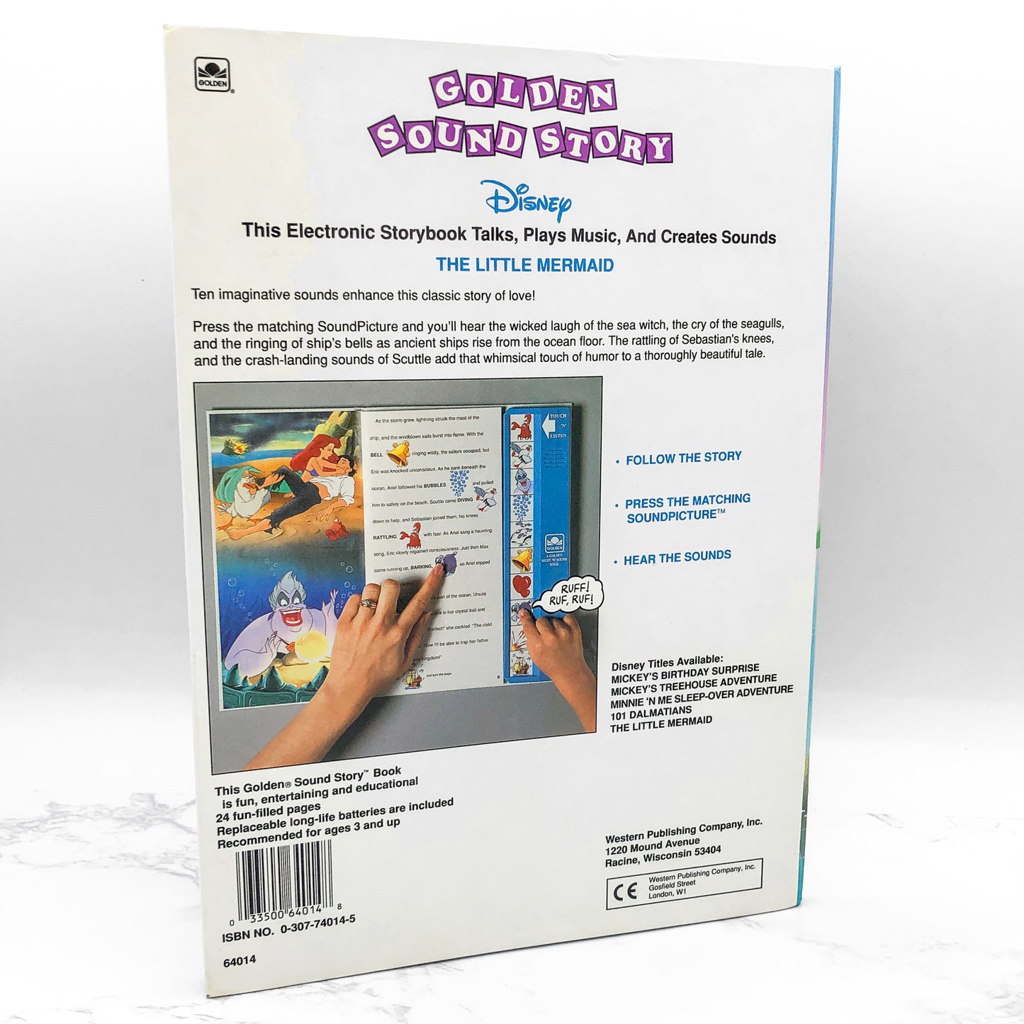 Disney's The Little Mermaid [ELECTRONIC STORYBOOK] • Golden Sound Story • 100% Functional!